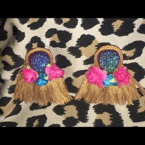 NEW Aloha Iridescent Rosebud Earrings NWOT